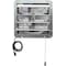 Iliving Silver 14 inch Shutter Exhaust Attic Garage Grow Fan with 3 Speed Thermostat 6 ft. 3 Plugs Cord ILG8SF14V-T - alternate 1